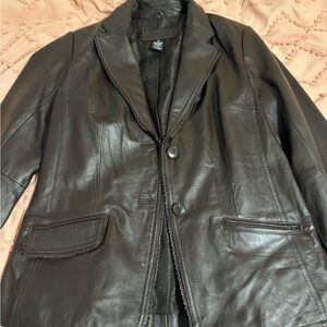 Women's Black Leather Jacket